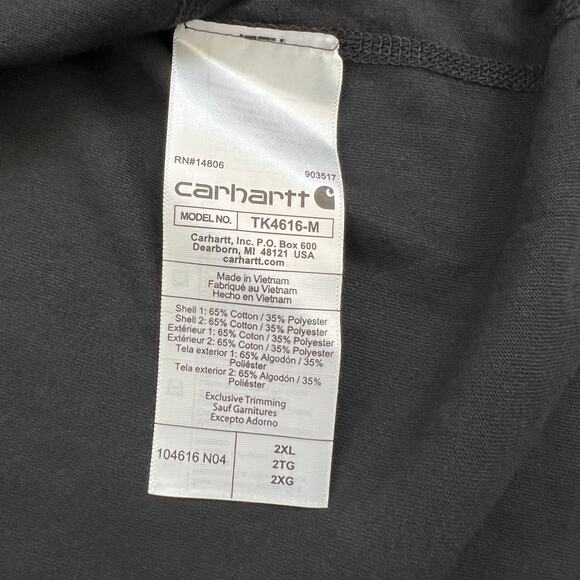 Carhartt Force Relaxed Fit Men’s TShirt Size 2XL Black NWT Sunrun - Picture 6 of 9